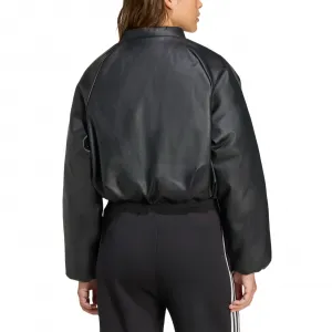 adidas Pleather Bomber Synthetic Down Jacket W "Black" (JX5332)
