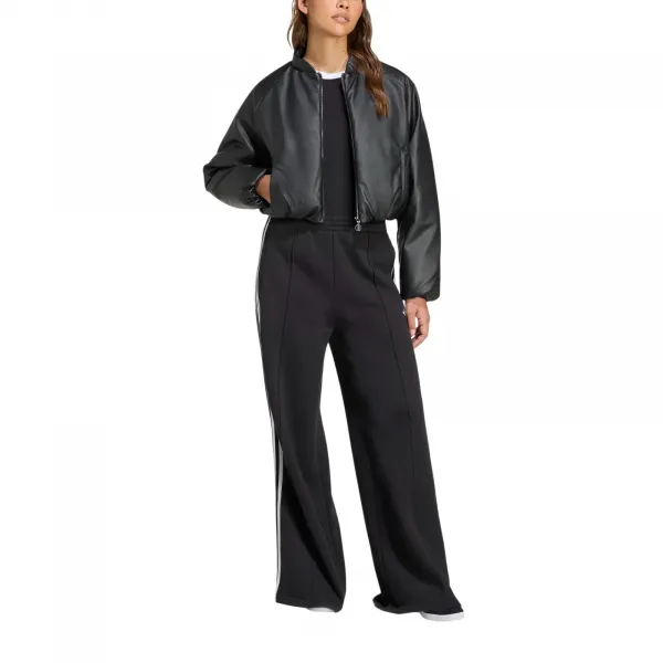 adidas Pleather Bomber Synthetic Down Jacket W "Black" (JX5332)