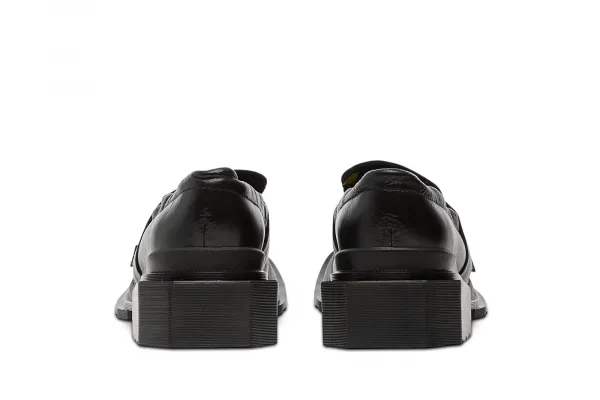 Dr. Martens Maybole Square Toe Ruched Leather Loafers W "Black" (DM42063001)