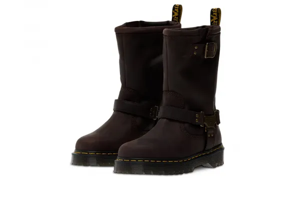 Dr. Martens Anistone High Leather Biker "Dark Brown" (DM31901201)