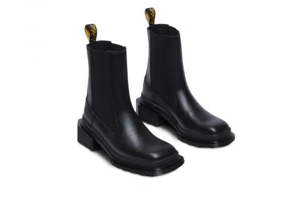Dr. Martens Maybole Square Toe Leather Chelsea W "Black" (DM32069001)