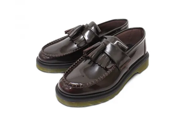Dr. Martens Adrian Arcadia Leather Tassel Loafers "Cherry Red" (DM14573601)