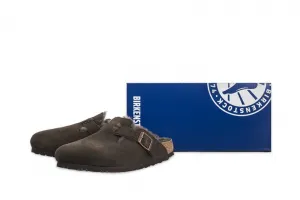 Birkenstock Boston Shearling Suede Leather W "Mocca" (1020529)