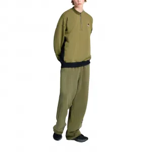 adidas Equipment Blocked Half-Zip Hoodie "Focus Olive" (JX1464)