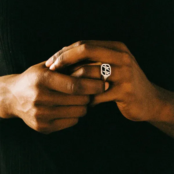TwoJeys Framed Ring "Silver" (322426001)