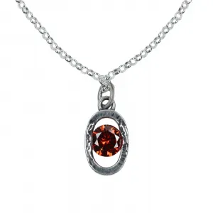 TwoJeys Icon Link Ruby Necklace "Silver" (317626001)