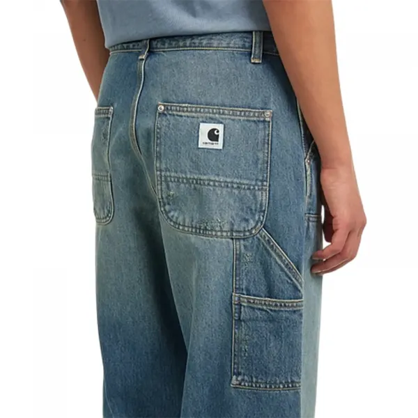 Carhartt WIP Brandon Double Knee Pant W "Blue Grind Wash" (I036323-01B7)