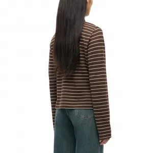 Samsøe & Samsøe Samia LS Polo 15888 W "Coffee Brown St." (F25400170-COFFEE-BRO)