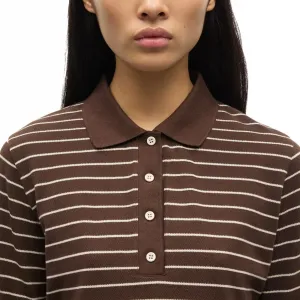 Samsøe & Samsøe Samia LS Polo 15888 W "Coffee Brown St." (F25400170-COFFEE-BRO)