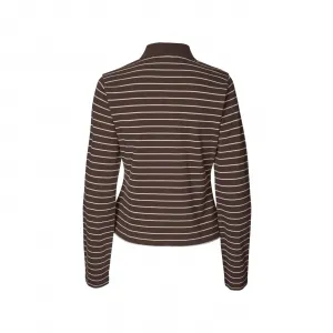 Samsøe & Samsøe Samia LS Polo 15888 W "Coffee Brown St." (F25400170-COFFEE-BRO)