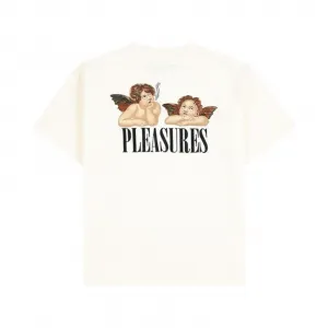 Pleasures Dynamic Short Sleeve Crewneck "Ecru" (P25F046-ECRU)