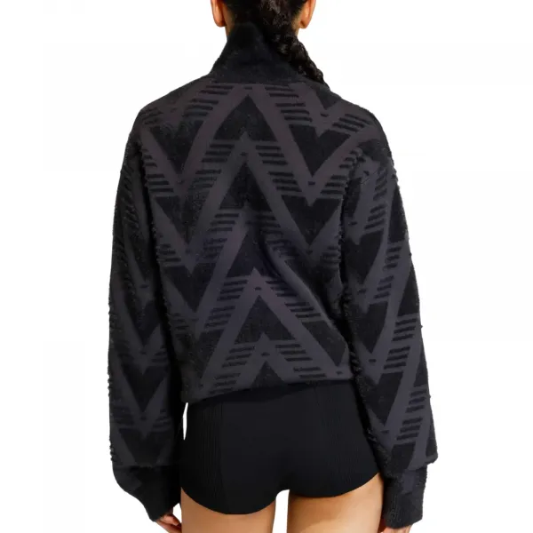 adidas Knitted Half-Zip Sweater W "Black" (KD2427)