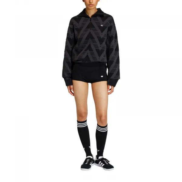 adidas Knitted Half-Zip Sweater W "Black" (KD2427)