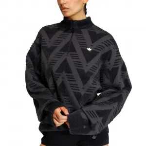 adidas Knitted Half-Zip Sweater W "Black" (KD2427)