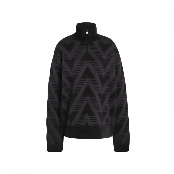 adidas Knitted Half-Zip Sweater W "Black" (KD2427)
