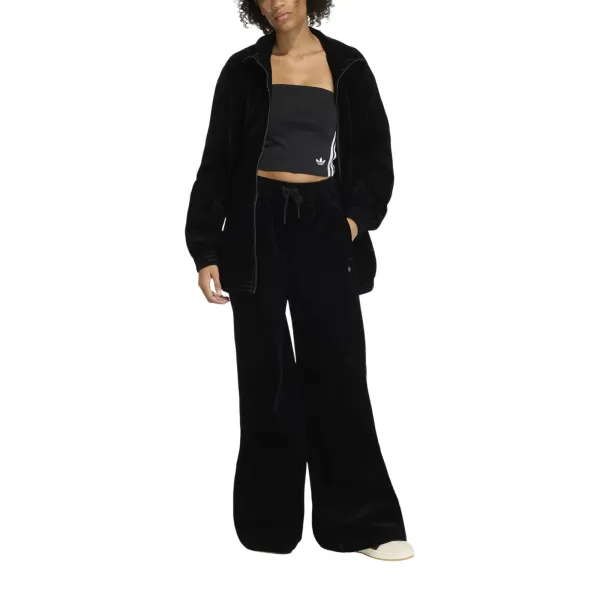 adidas Brushed Twill Oversized Firebird Track Top W "Black" (KT0694)