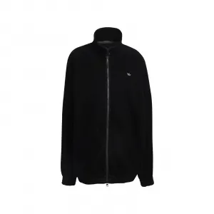 adidas Brushed Twill Oversized Firebird Track Top W "Black" (KT0694)