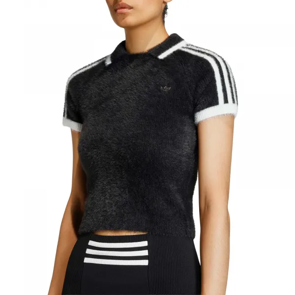 adidas Knitted Cali T-Shirt W "Black" (KD2428)