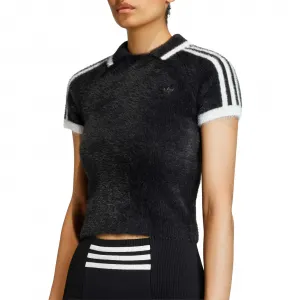 adidas Knitted Cali T-Shirt W "Black" (KD2428)