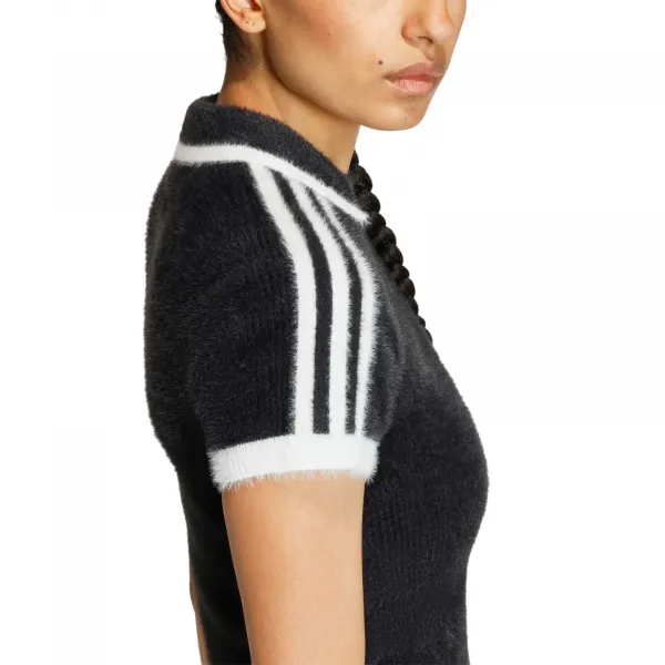 adidas Knitted Cali T-Shirt W "Black" (KD2428)