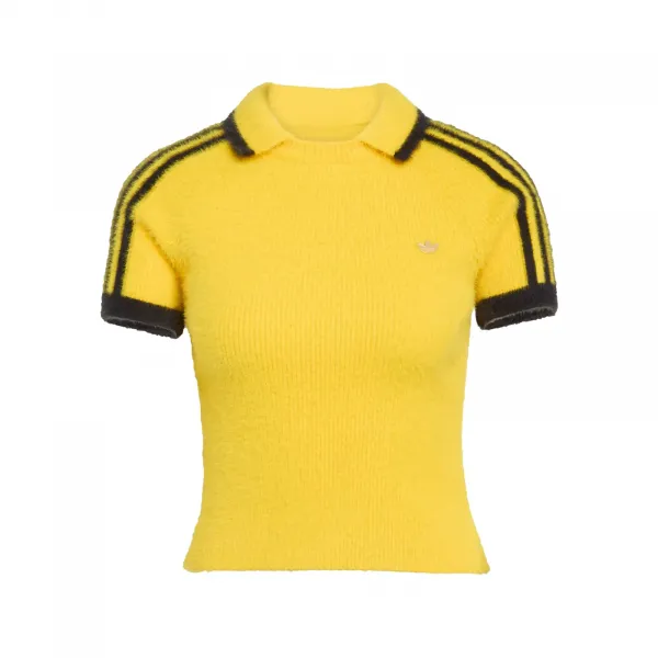 adidas Knitted Cali T-Shirt W "Eqt Yellow" (KC6533)