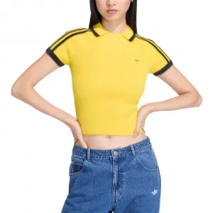 adidas Knitted Cali T-Shirt W "Eqt Yellow" (KC6533)