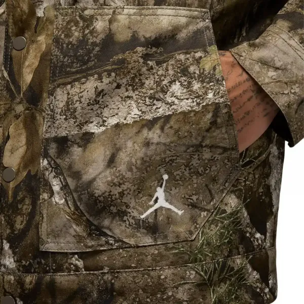 Jordan Brand Flight Chicago Realtree Jacket "Medium Olive" (HV0649-222)
