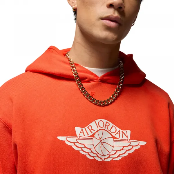 Jordan Brand Rare Air Fleece Pullover Hoodie "Chile Red" (IB3003-673)