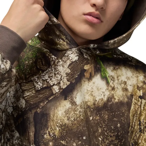 Jordan Brand Brooklyn Realtree Camo Print Relaxed Hoodie "Medium Olive" (HV1860-222)