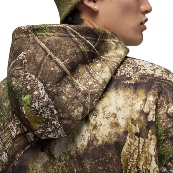 Jordan Brand Brooklyn Realtree Camo Print Relaxed Hoodie "Medium Olive" (HV1860-222)
