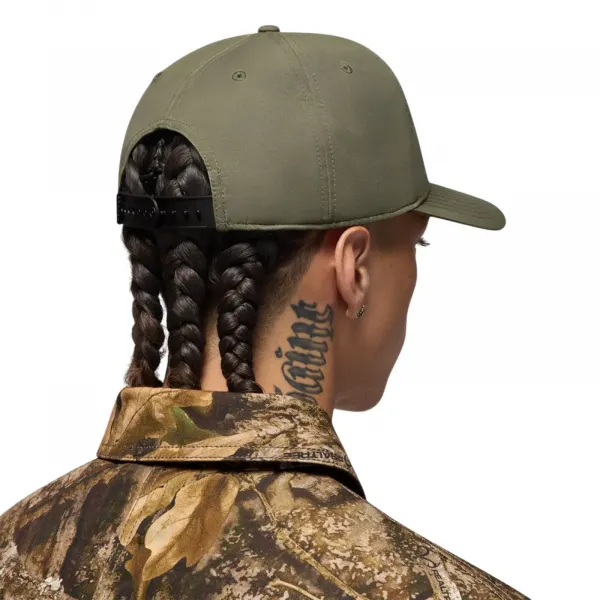 Jordan Brand Brooklyn Rise Cap Adjustable Realtree Hat "Medium Olive" (HV1076-222)