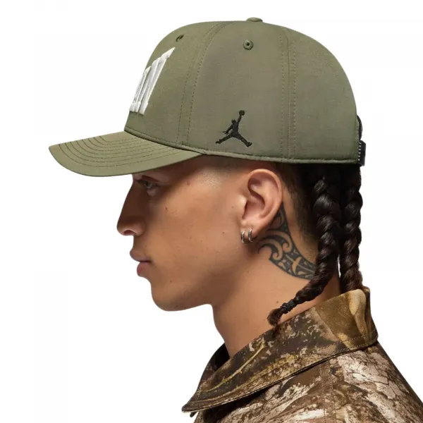 Jordan Brand Brooklyn Rise Cap Adjustable Realtree Hat "Medium Olive" (HV1076-222)