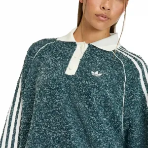 adidas Boucle Oversized Polo Crewneck W "Aurora Ivy" (KS7790)