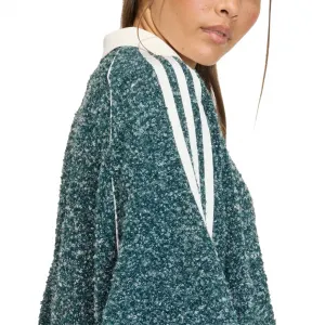 adidas Boucle Oversized Polo Crewneck W "Aurora Ivy" (KS7790)
