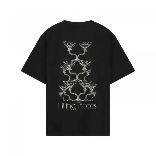 Filling Pieces Champagne T-Shirt "Black" (412620500288-130)