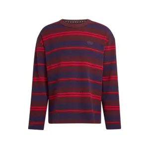 adidas 90s Alternative Sport Longsleeve Stripe Waffle Tee "Aurora Ruby" (KS6847)