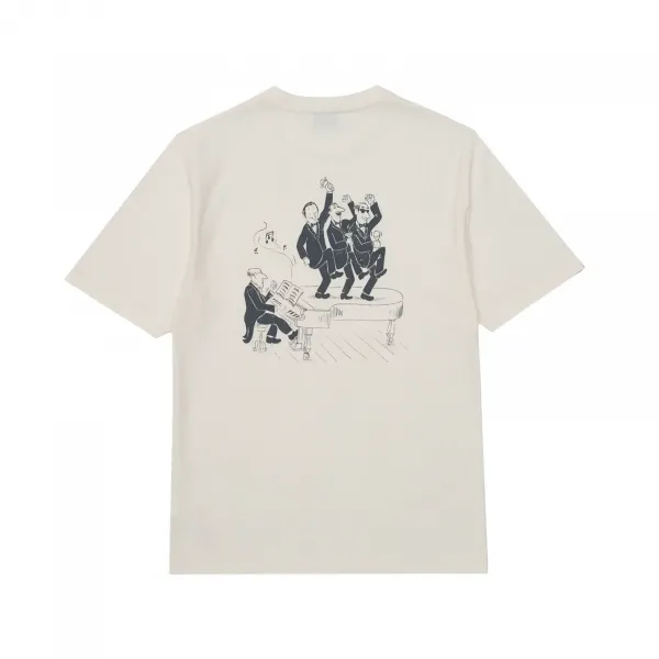 Edmmond Studios Keynotes T-Shirt "Off White" (126-30-20010)