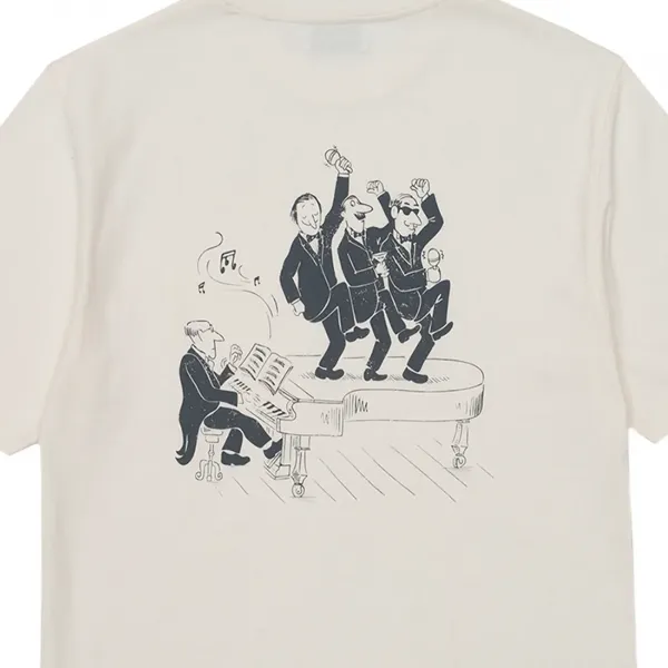 Edmmond Studios Keynotes T-Shirt "Off White" (126-30-20010)