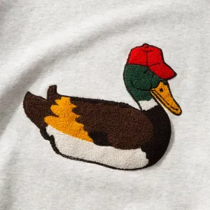 Edmmond Studios Duck Hunt Plain Sweatshirt "Grey Melange" (126-40-01840)