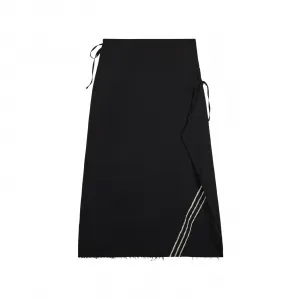 adidas Y-3 Sport Uniform Raw Cut 3-Stripes Skirt W "Black" (KF1191)