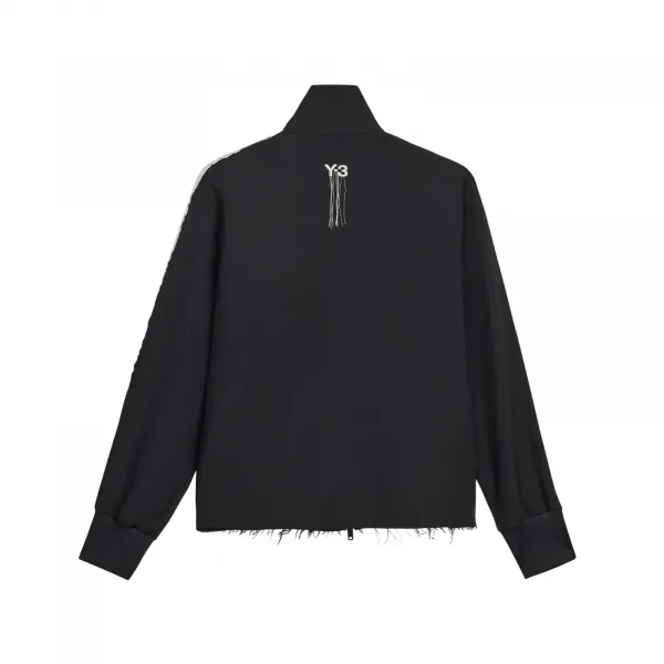 adidas Y-3 Sport Uniform Raw Cut 3-Stripes Track Top W "Black" (KF1202)