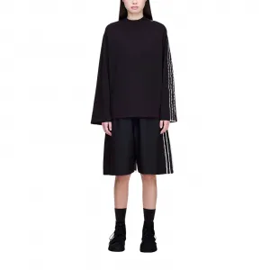 adidas Y-3 Sport Uniform Raw Cut 3-Stripes Shorts W "Black" (KF1113)