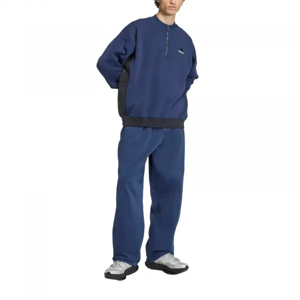 adidas Equipment Blocked Half-Zip Hoodie "Night Indigo" (KE1351)