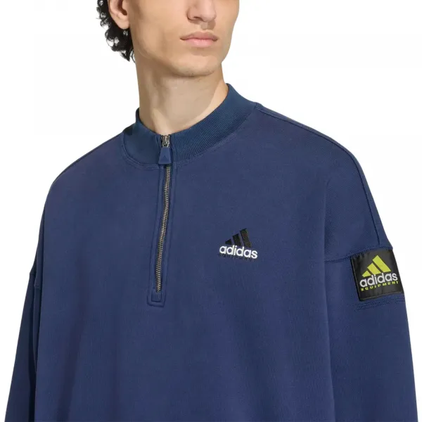 adidas Equipment Blocked Half-Zip Hoodie "Night Indigo" (KE1351)