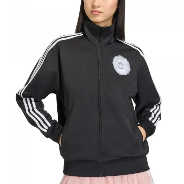 adidas Lace Branding Firebird Track Top W "Black" (KR9318)