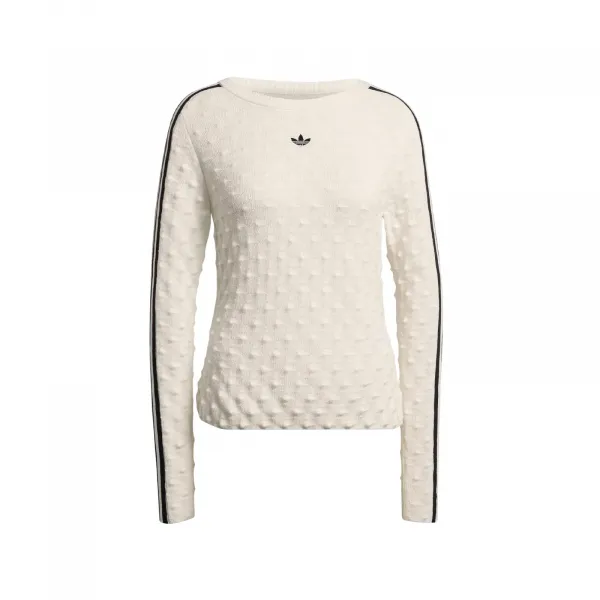 adidas Slim Solid Spike Knit Longsleeve Tee W "White" (KS6461)