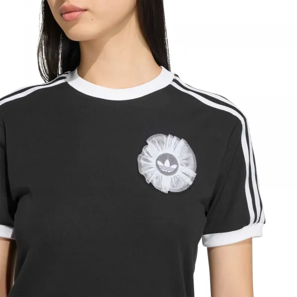 adidas Lace Branding Short Sleeve Tee W "Black" (KS6559)