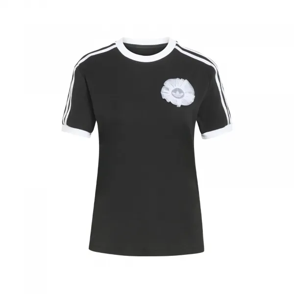 adidas Lace Branding Short Sleeve Tee W "Black" (KS6559)