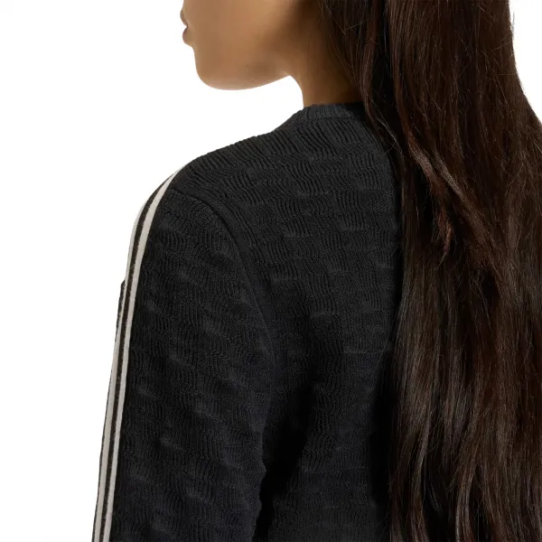 adidas Slim Solid Spike Knit Longsleeve Tee W "Black" (KS6460)