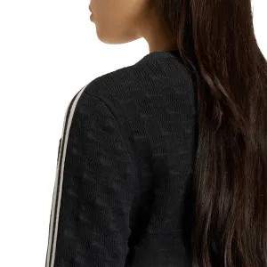 adidas Slim Solid Spike Knit Longsleeve Tee W "Black" (KS6460)